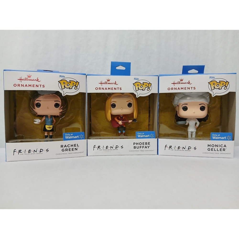 Friends TV Series‎ Funko Pop! Hallmark Ornament Set of 3 Rachel Phoebe Monica